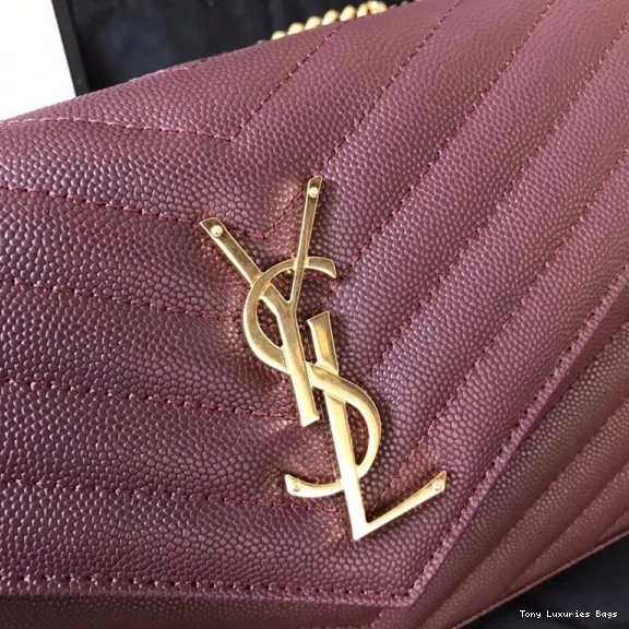 Tony Luxuries CASSANDRE WALLET MATELASSÉ YSL CHAIN 0815